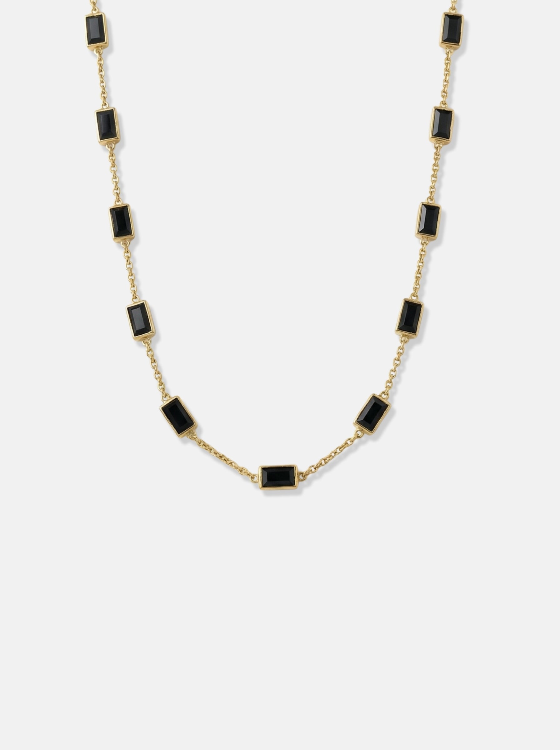 Black Gemstone Chain