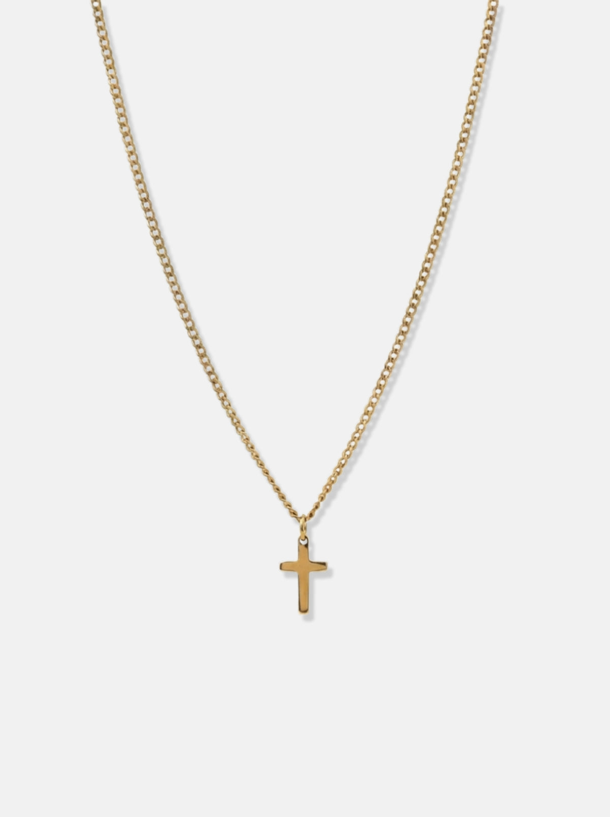Cross Pendant Chain (18k Gold)