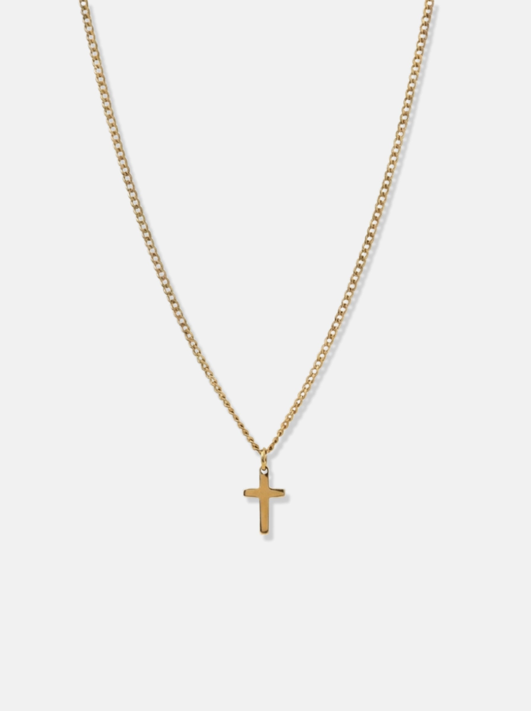 Cross Pendant Chain (18k Gold)