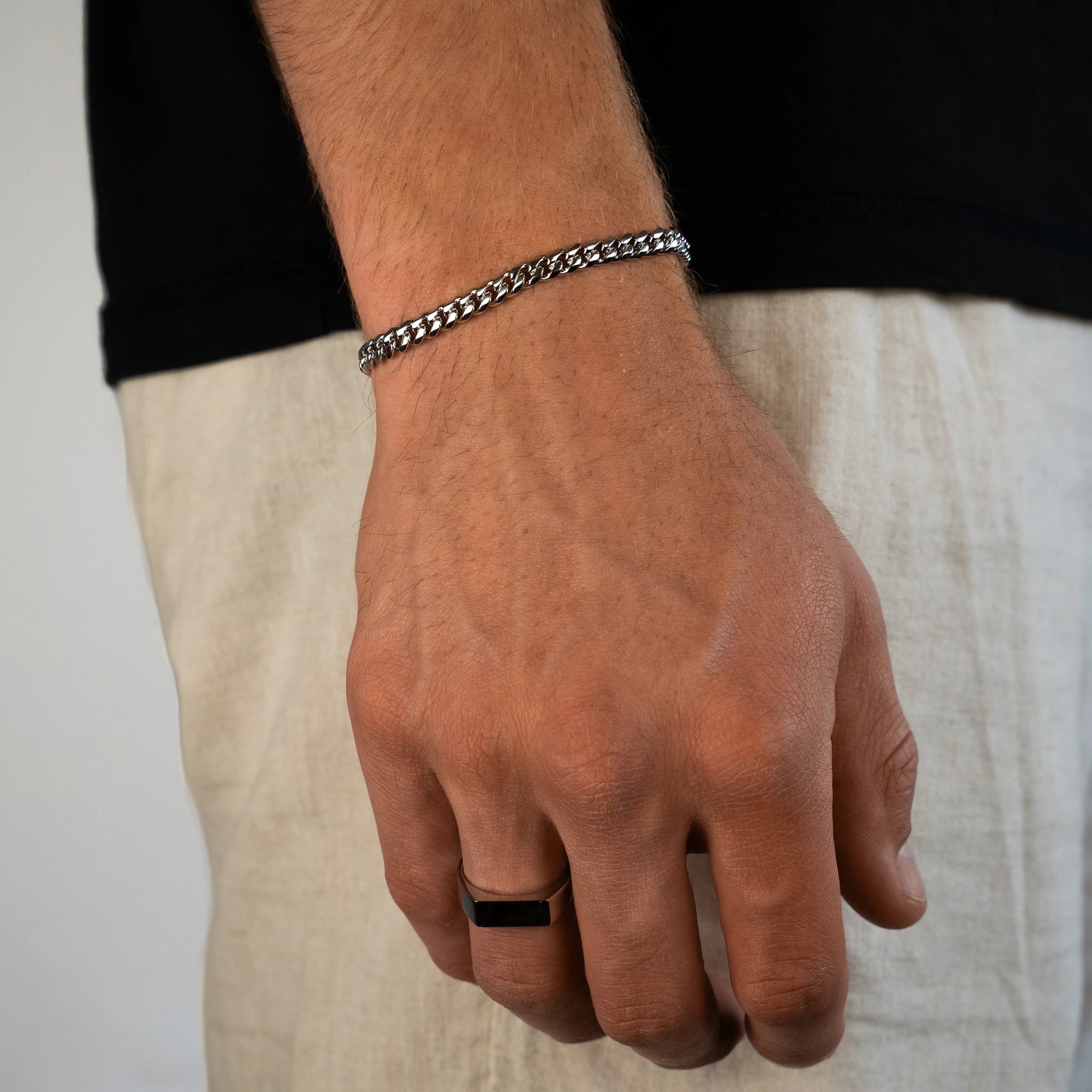 Cuban Bracelet 5mm (Silver)