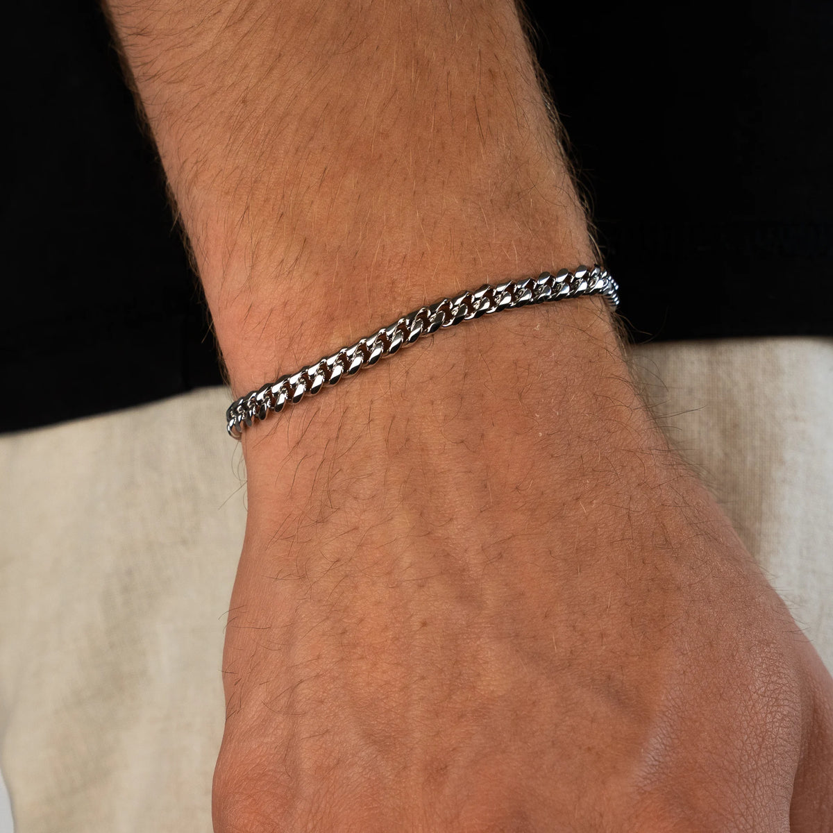 Cuban Bracelet 5mm (Silver)
