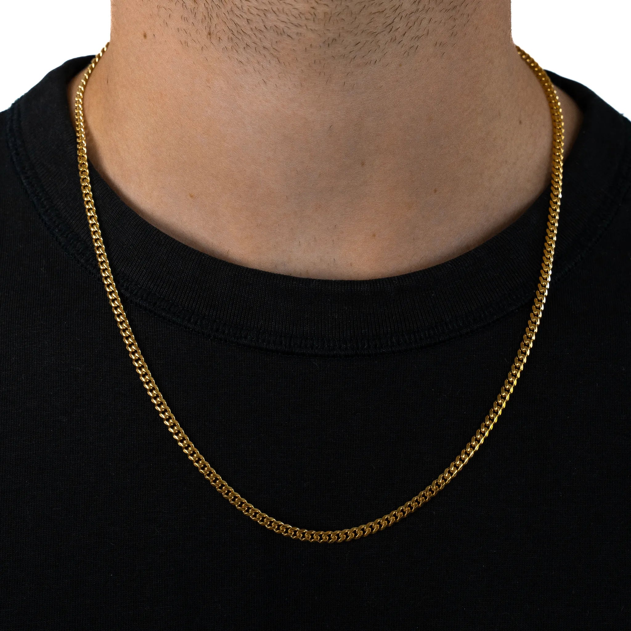 Cuban Chain 3mm (18k Gold)