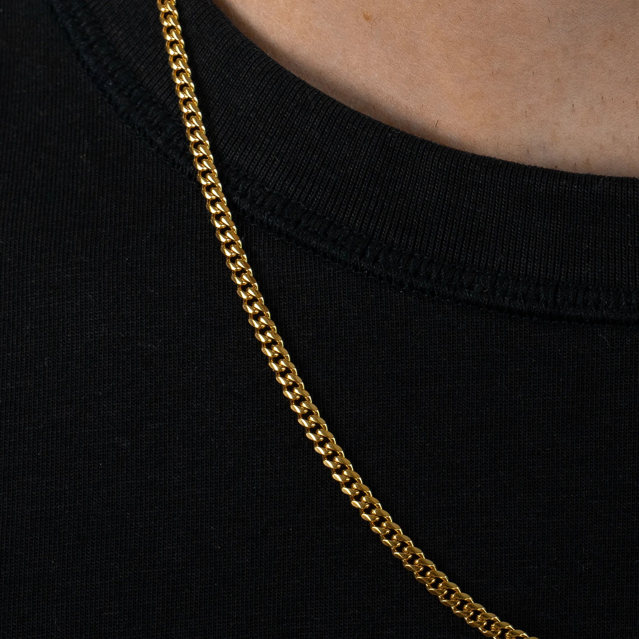 Cuban Chain 3mm (18k Gold)