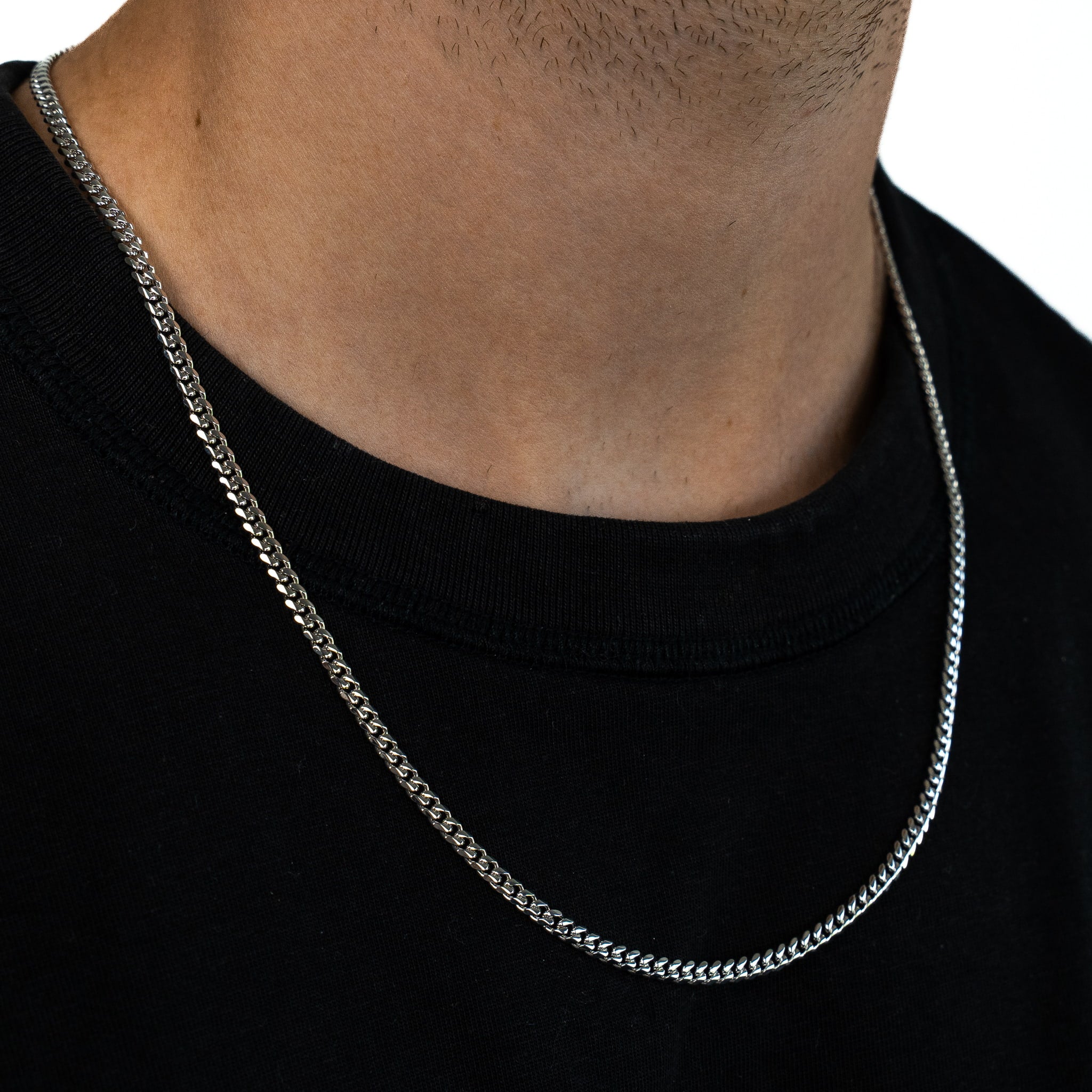 Cuban Chain 3mm (Silver)