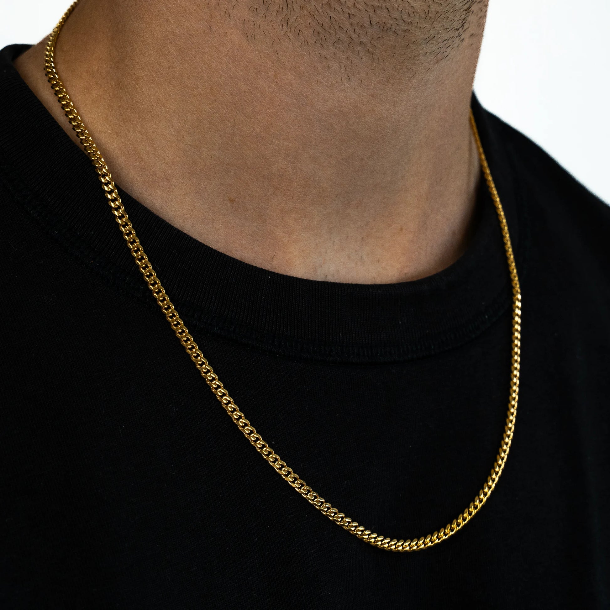 Cuban Chain 3mm (18k Gold)