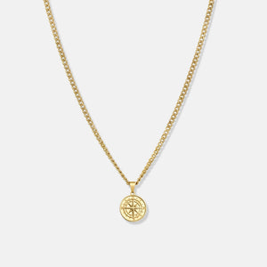 Compass Pendant Chain (18k Gold)
