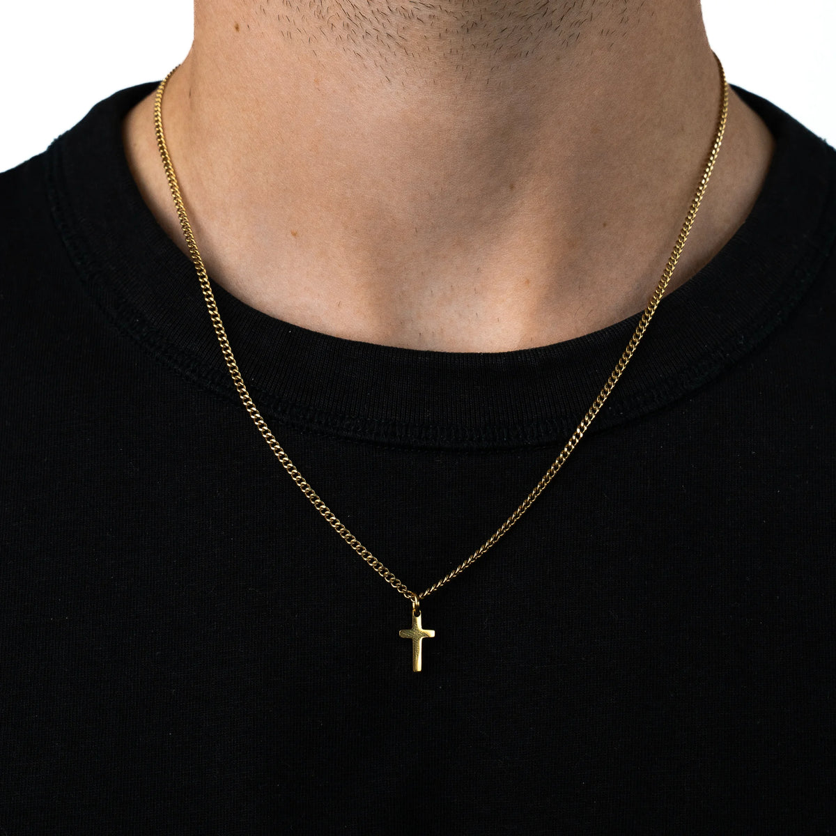 Cross Pendant Chain (18k Gold)