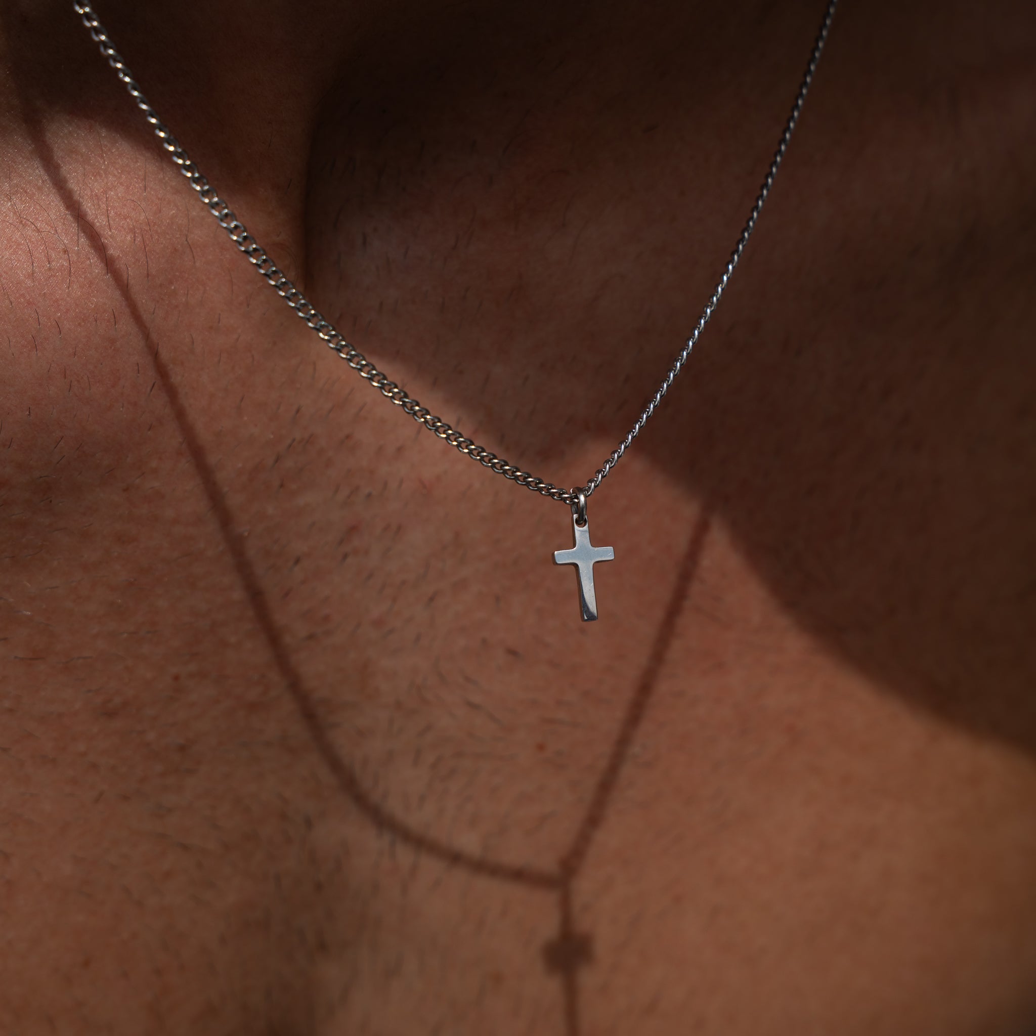 Cross Pendant Chain (Silver)