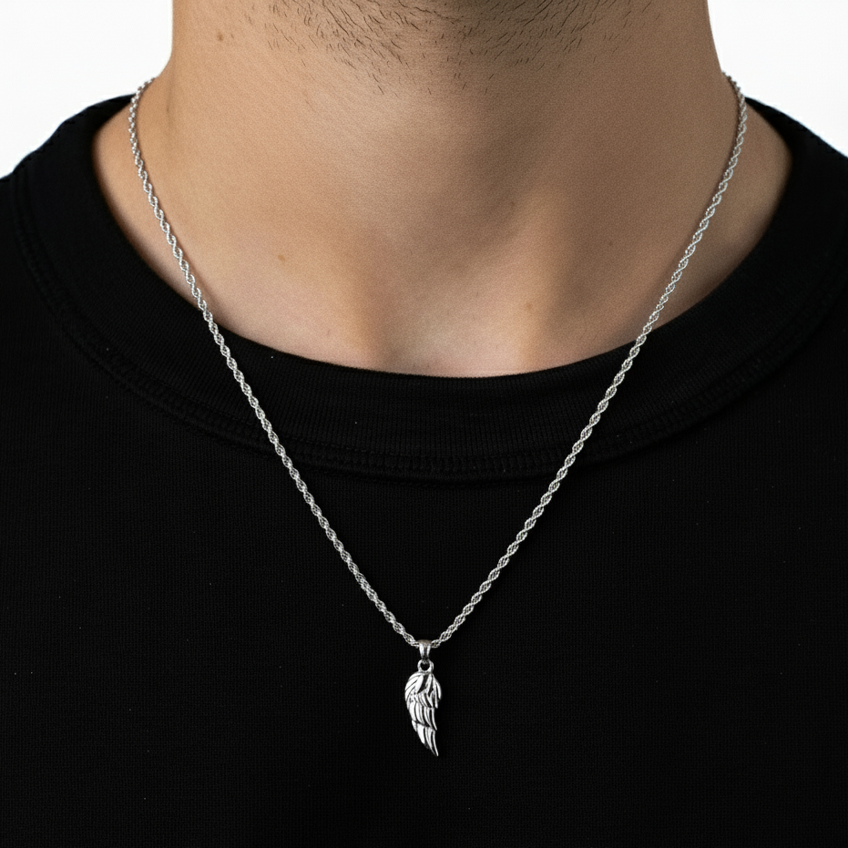 Wing Pendant Chain (Silver)