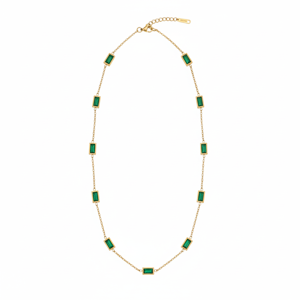 Green Gemstone Chain