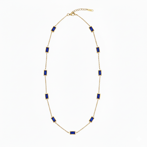 Blue Gemstone Chain
