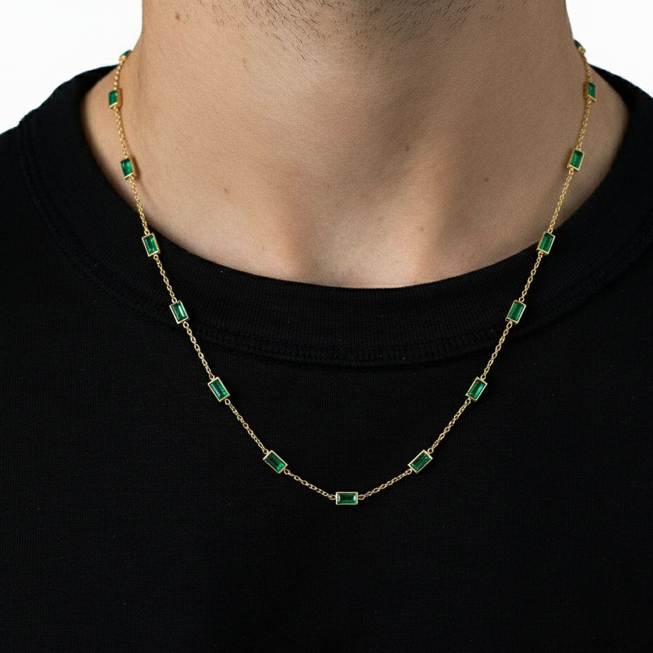 Green Gemstone Chain