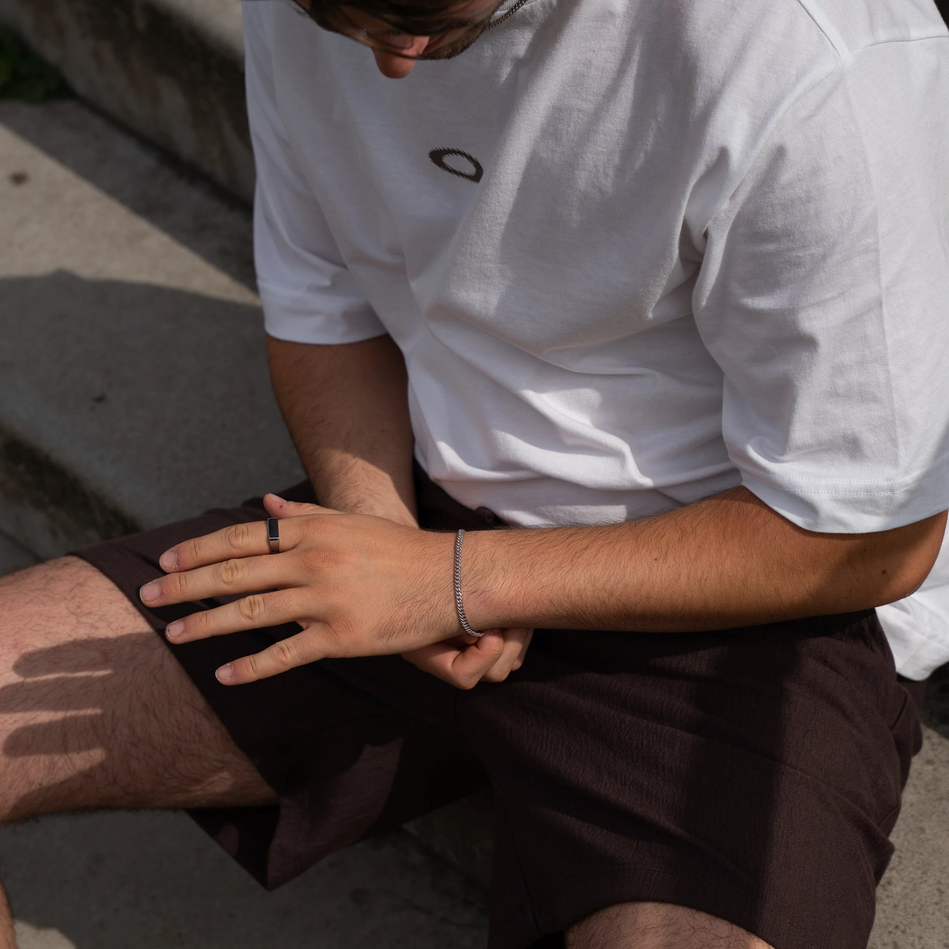 Minimalistic Cuban Bracelet 3mm Silver