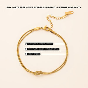 Minimalistic Infinity Bracelet Gold