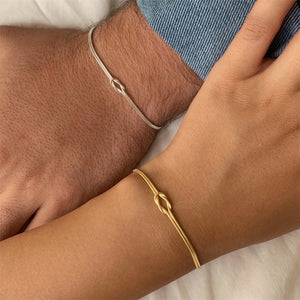 Minimalistic Infinity Bracelet Gold Silver