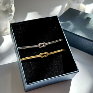 Minimalistic Infinity Bracelet Gold Silver