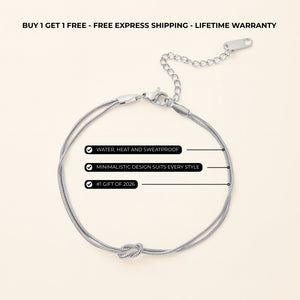 Minimalistic Infinity Bracelet Silver