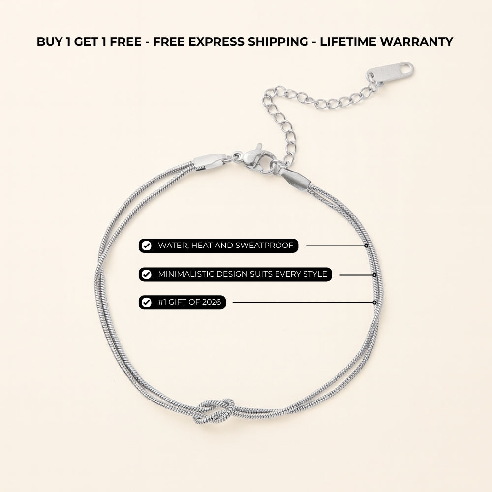 Minimalistic Infinity Bracelet Silver