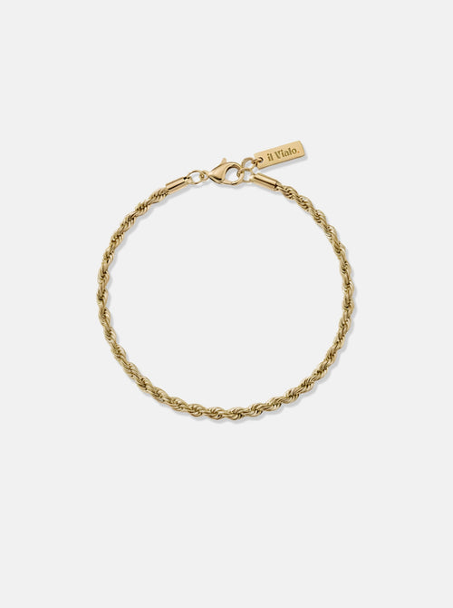 Minimalistic Rope Bracelet 3mm Gold
