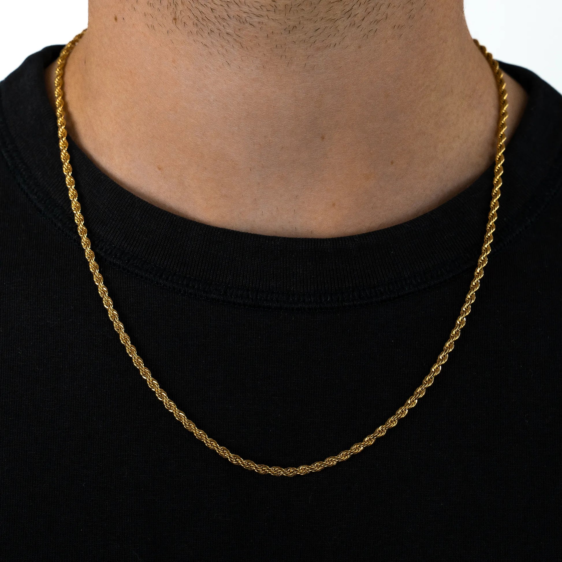 Minimalistic Rope Chain 3mm Gold
