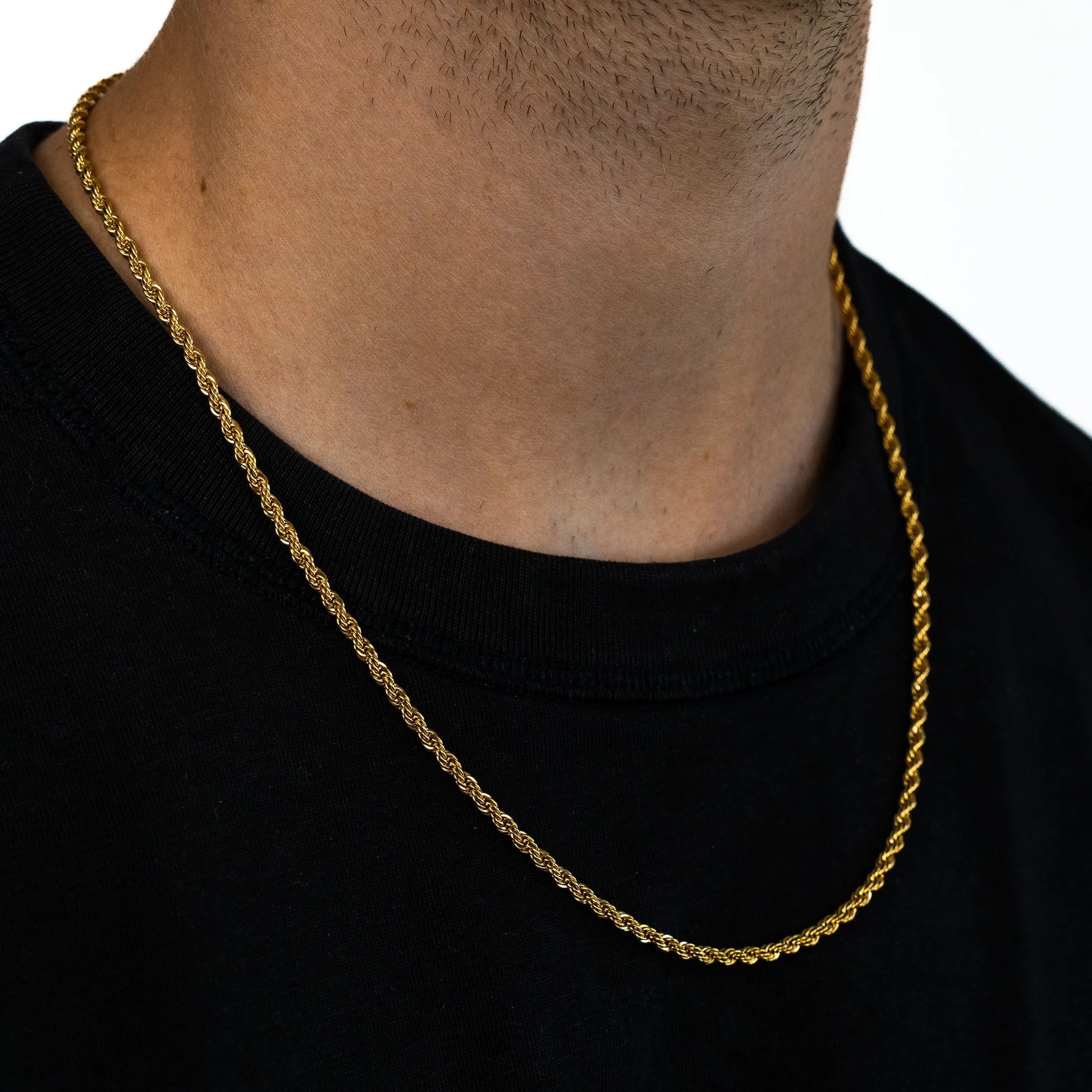 Minimalistic Rope Chain 3mm Gold