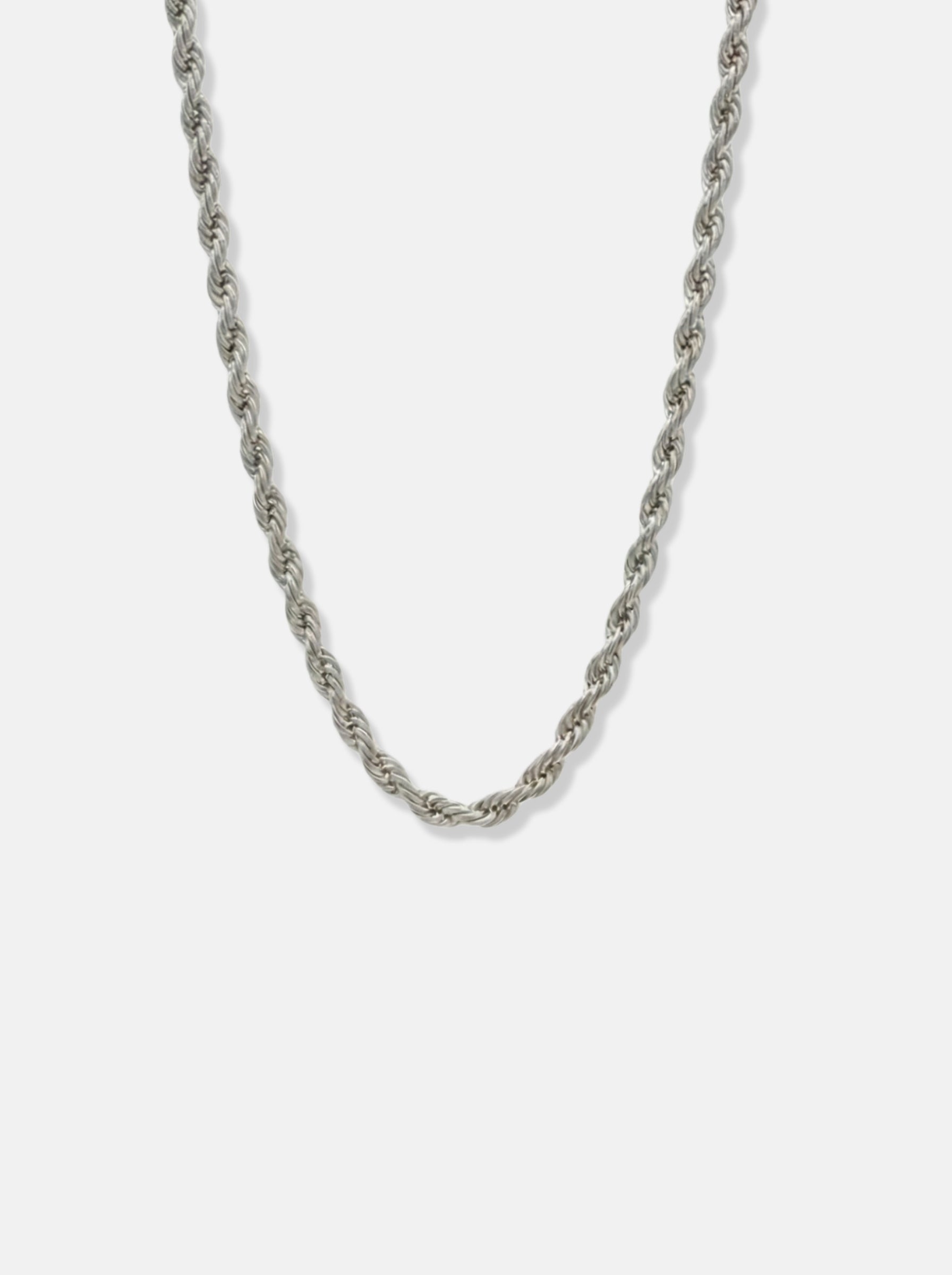 Minimalistic Rope Chain 3mm Silver