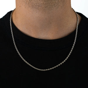 Minimalistic Rope Chain 3mm Silver