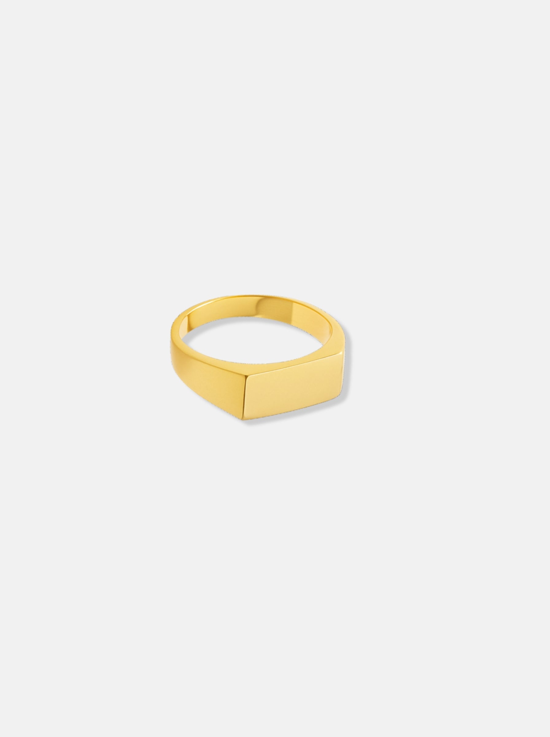 Minimalistic Signet Ring Goud