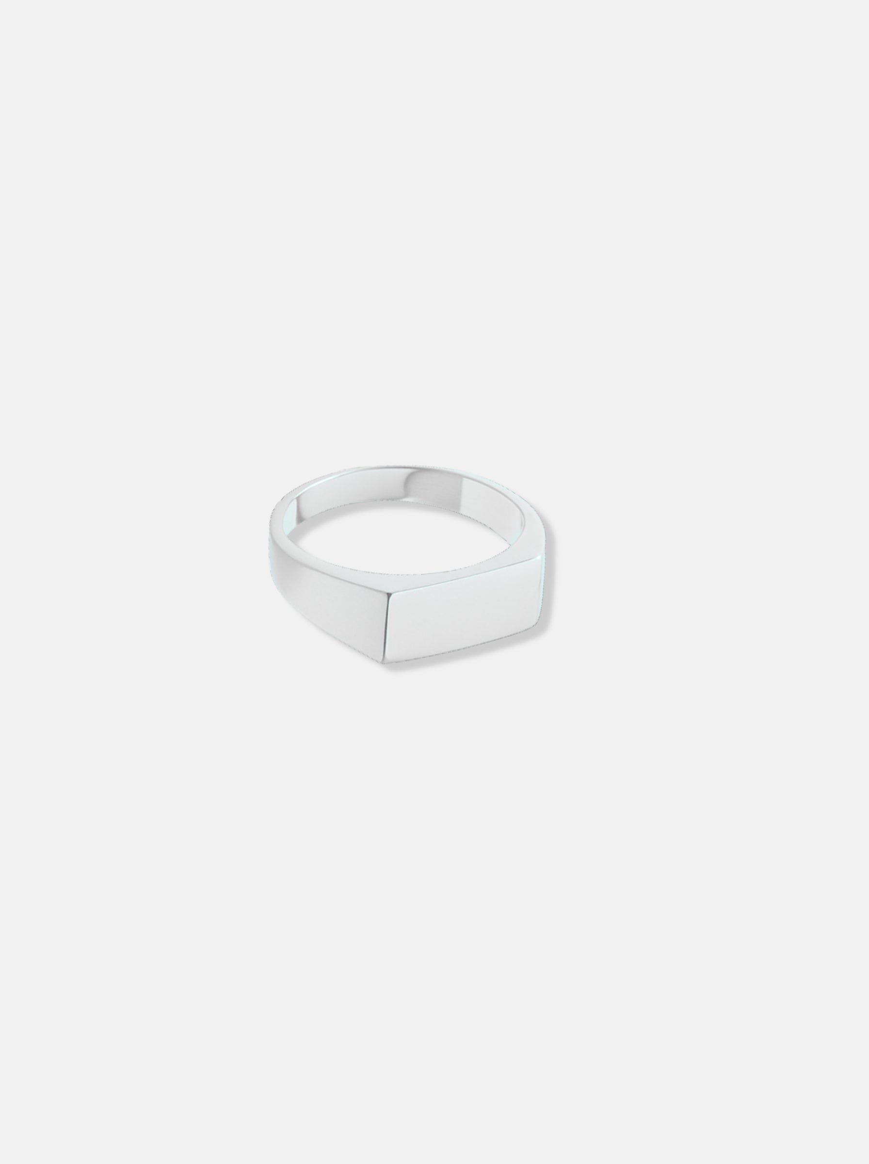 Minimalistic Signet Ring Silver