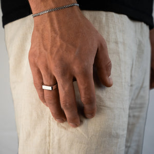 Minimalistic Signet Ring Silver