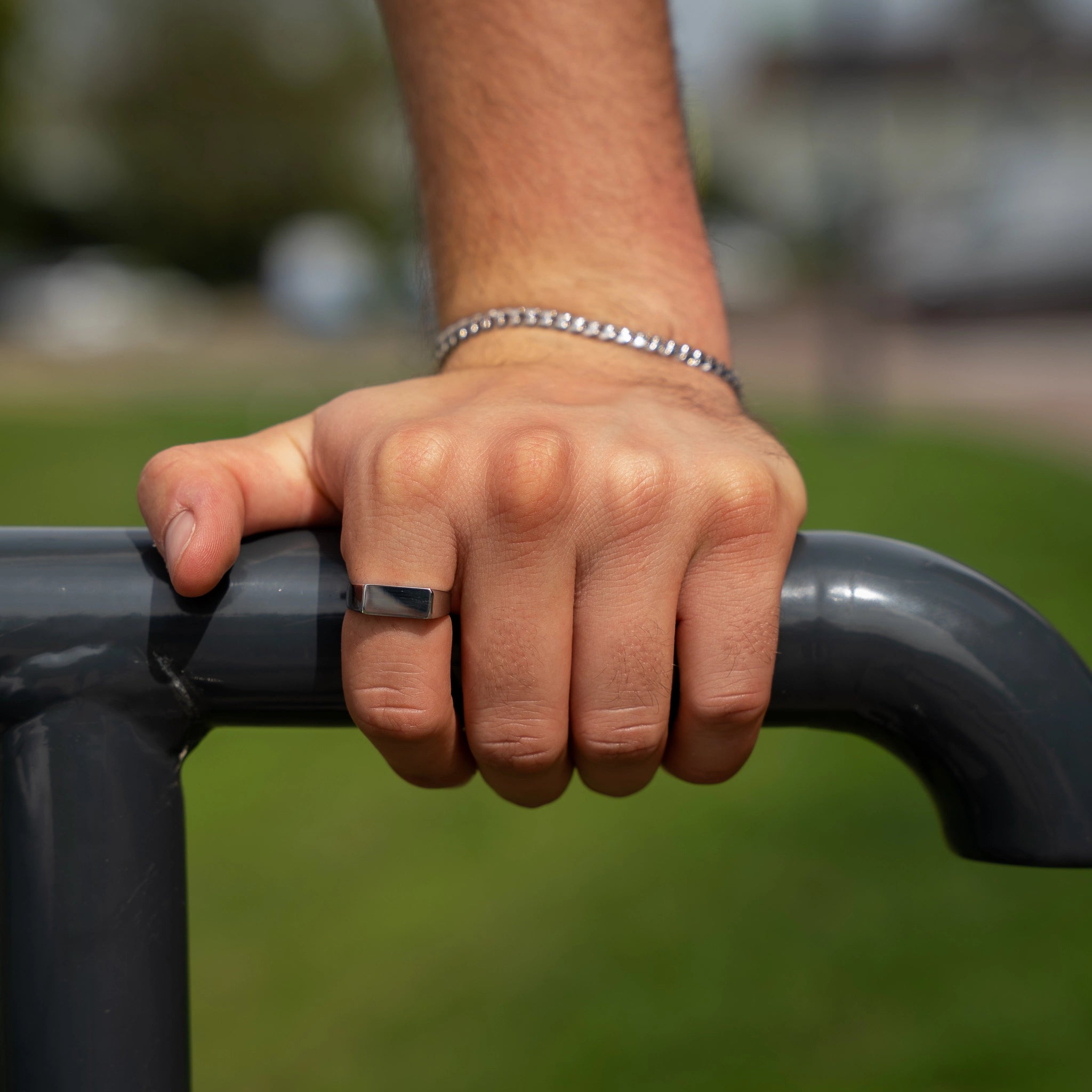 Minimalistic Signet Ring Silver