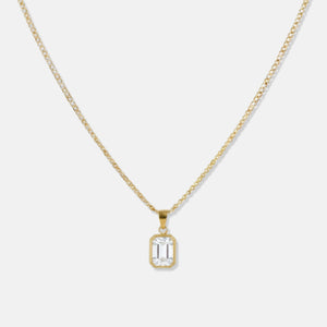 Minimalistic White Gemstone Gold