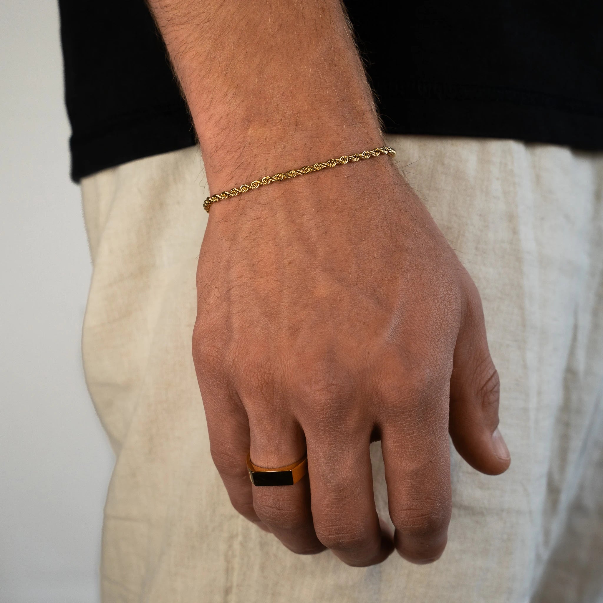 Rope Bracelet 3mm (18k Gold)