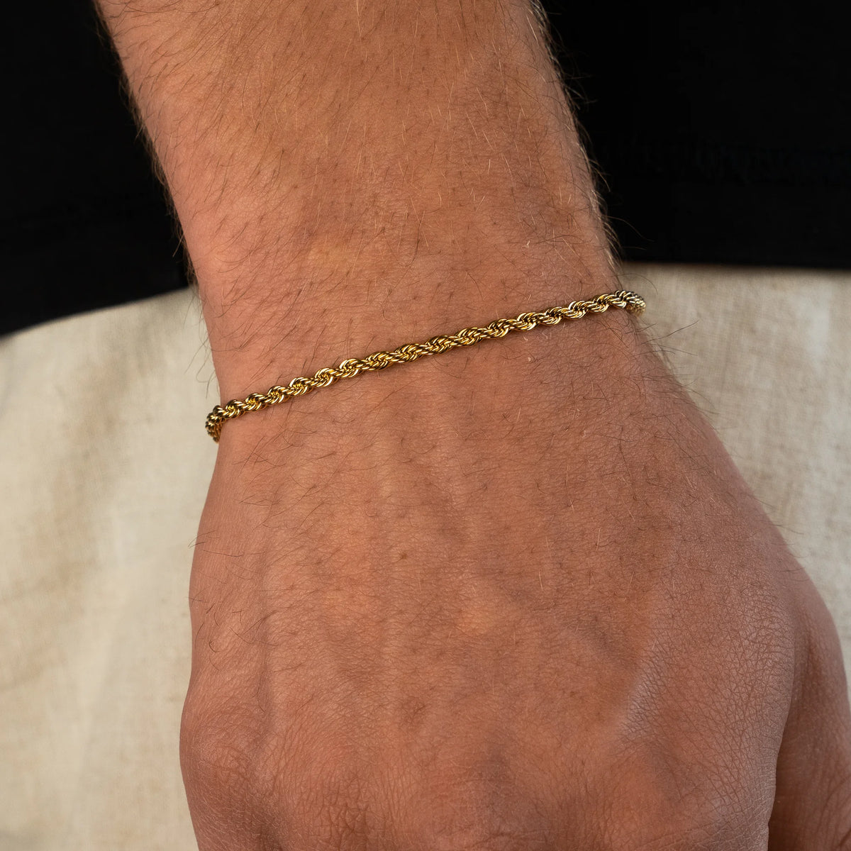 Rope Bracelet 3mm (18k Gold)