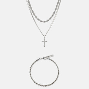 CROSS X ROPE 3MM SET | ZILVER