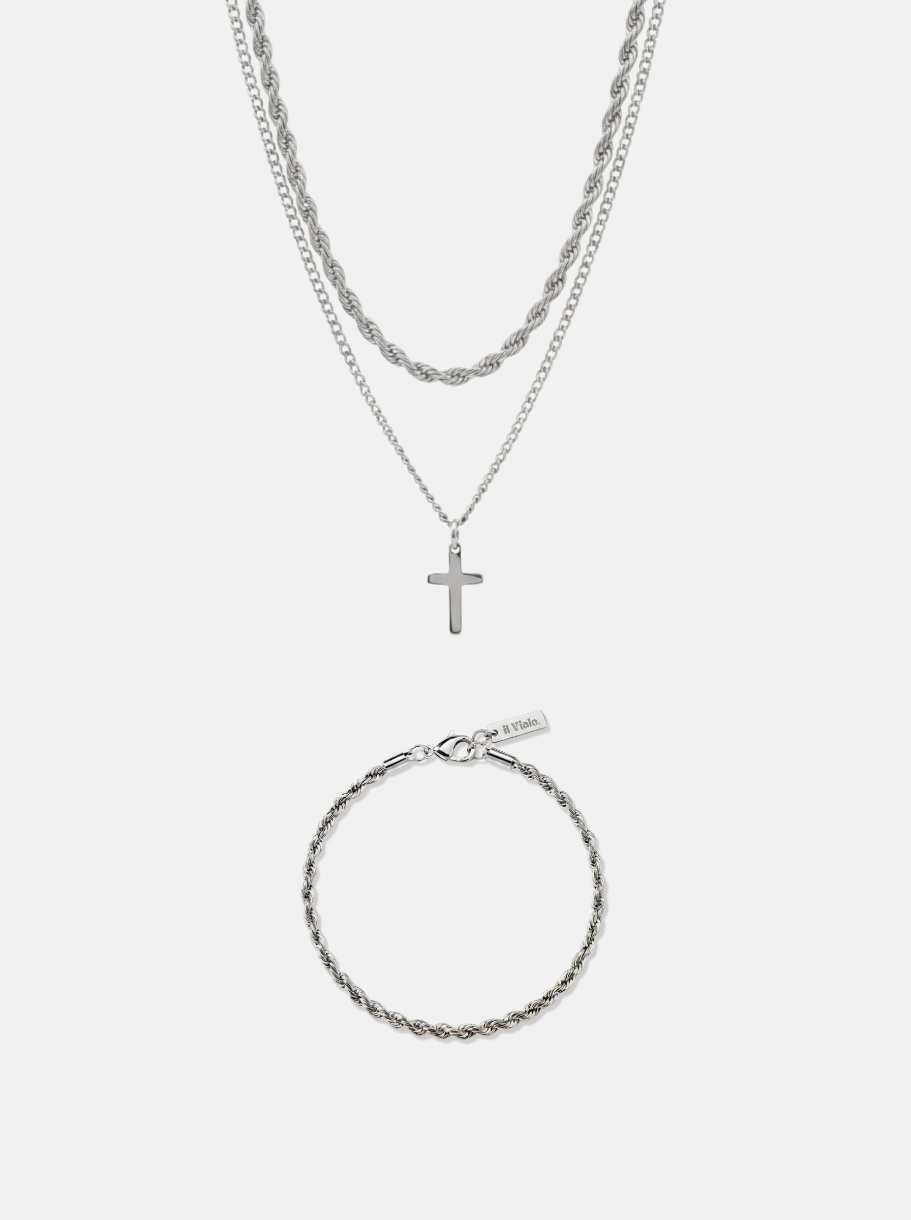 CROSS X ROPE 3MM SET | ZILVER