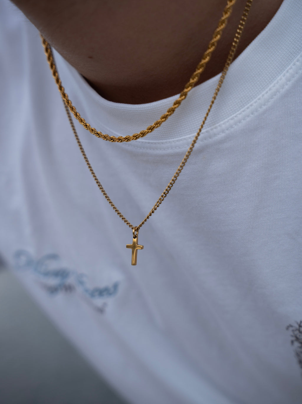 CROSS X ROPE 3MM SET | GOLD