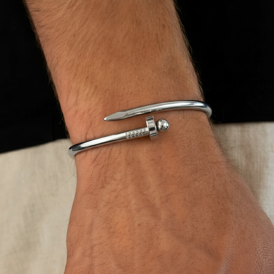 Nail Bracelet (Silver)