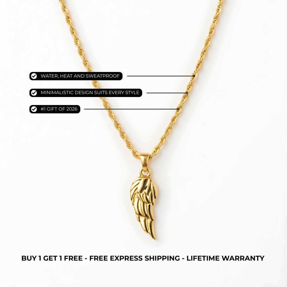 Wing Pendant Chain (18k Gold)