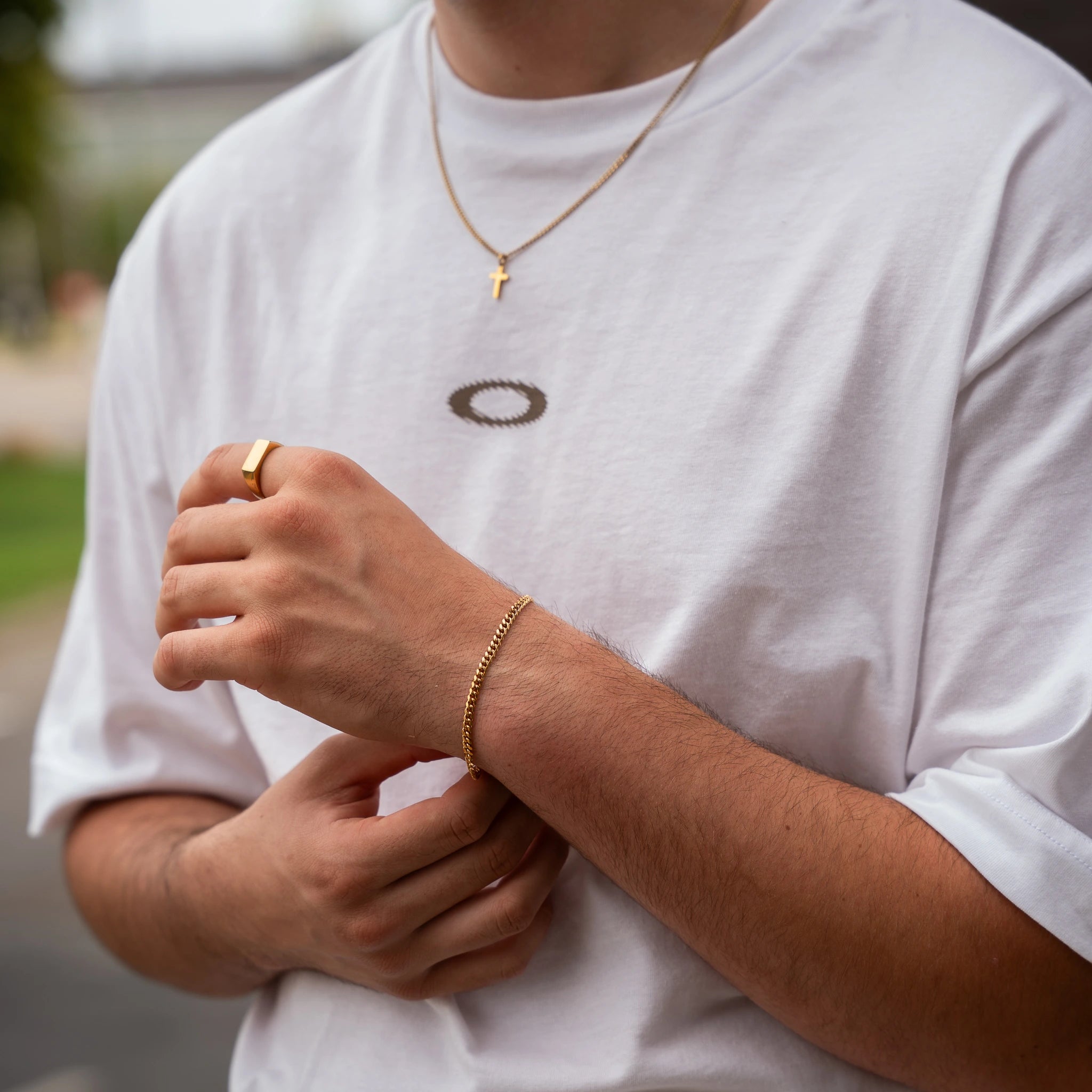 Cuban Bracelet 3mm (18k Gold)