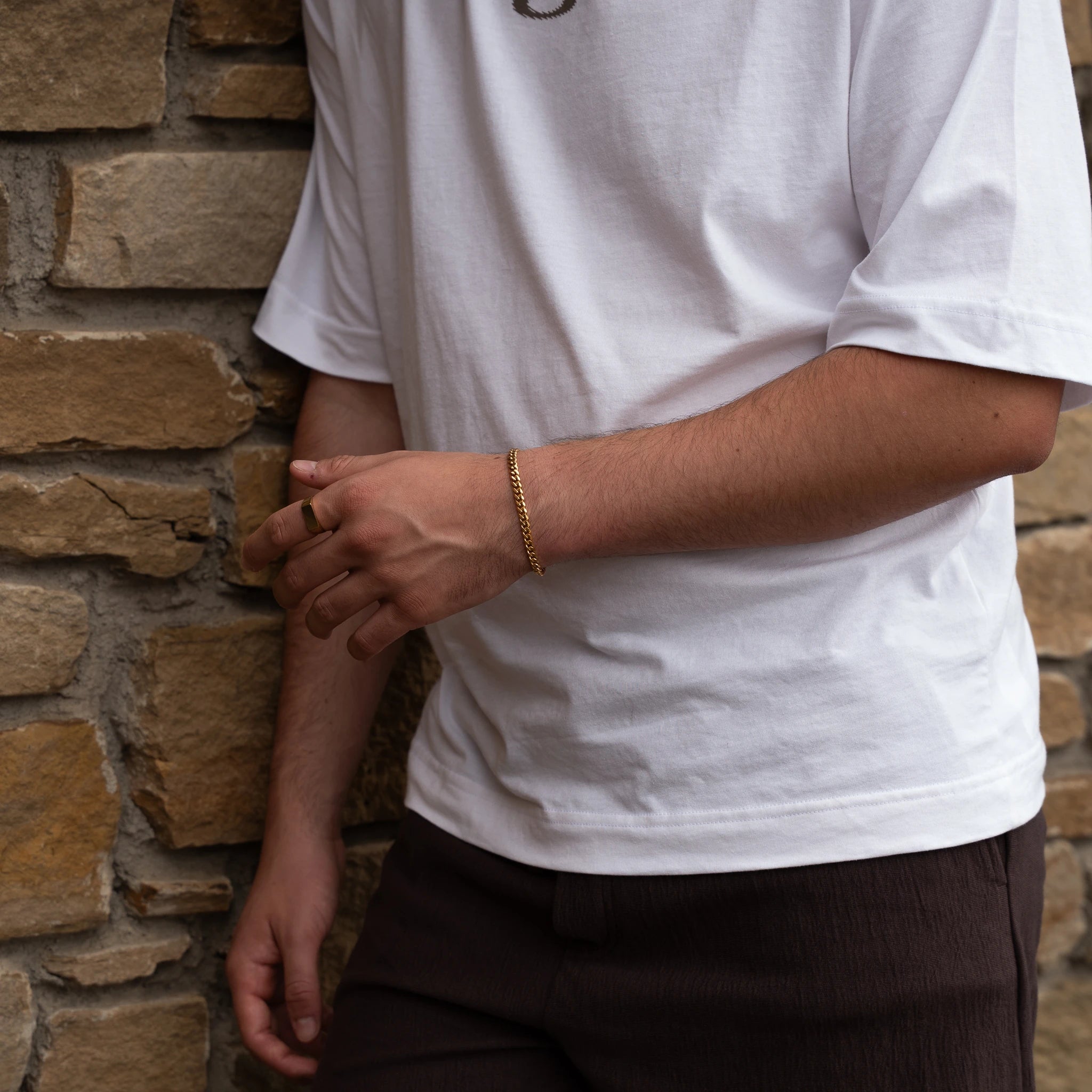 Cuban Bracelet 5mm (18k Gold)